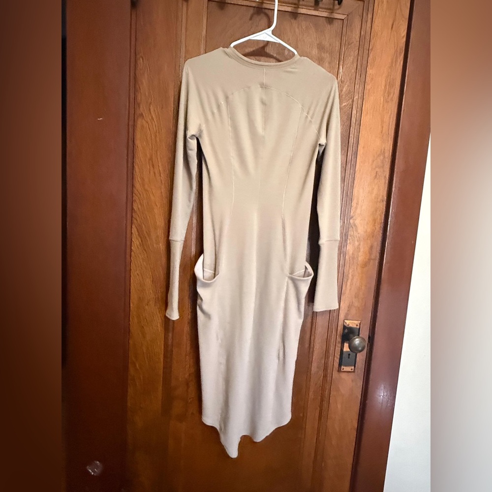 Lululemon•Om and On Dress•Rare Modal Blend Pocket Long Sleeve Midi•Sandlot•EUC•S - Picture 9 of 13